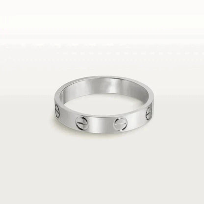 [：Polaidi Jewelry]LOVE RING 4MM 1 DIAMOND SILVER
