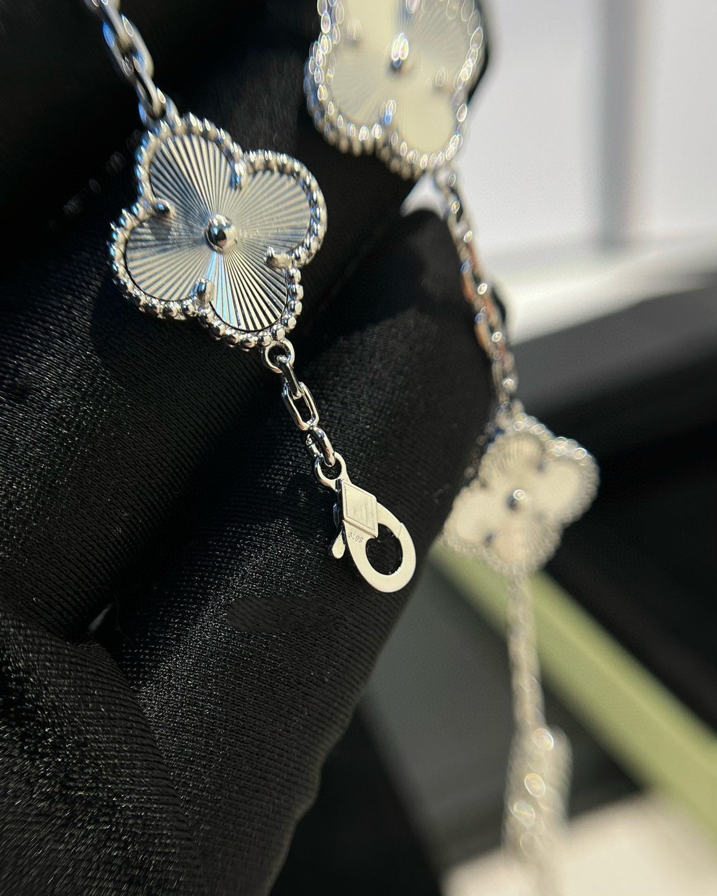 [：Polaidi Jewelry]CLOVER SILVER 5 MOTIFS BRACELET