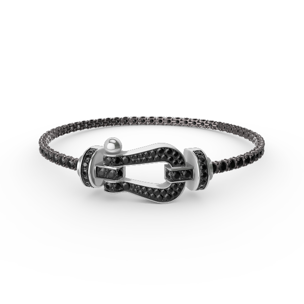[Polaidi Jewelry]FORCE  LARGE HORSESHOE FULL DIAMOND TENNIS BRACELET